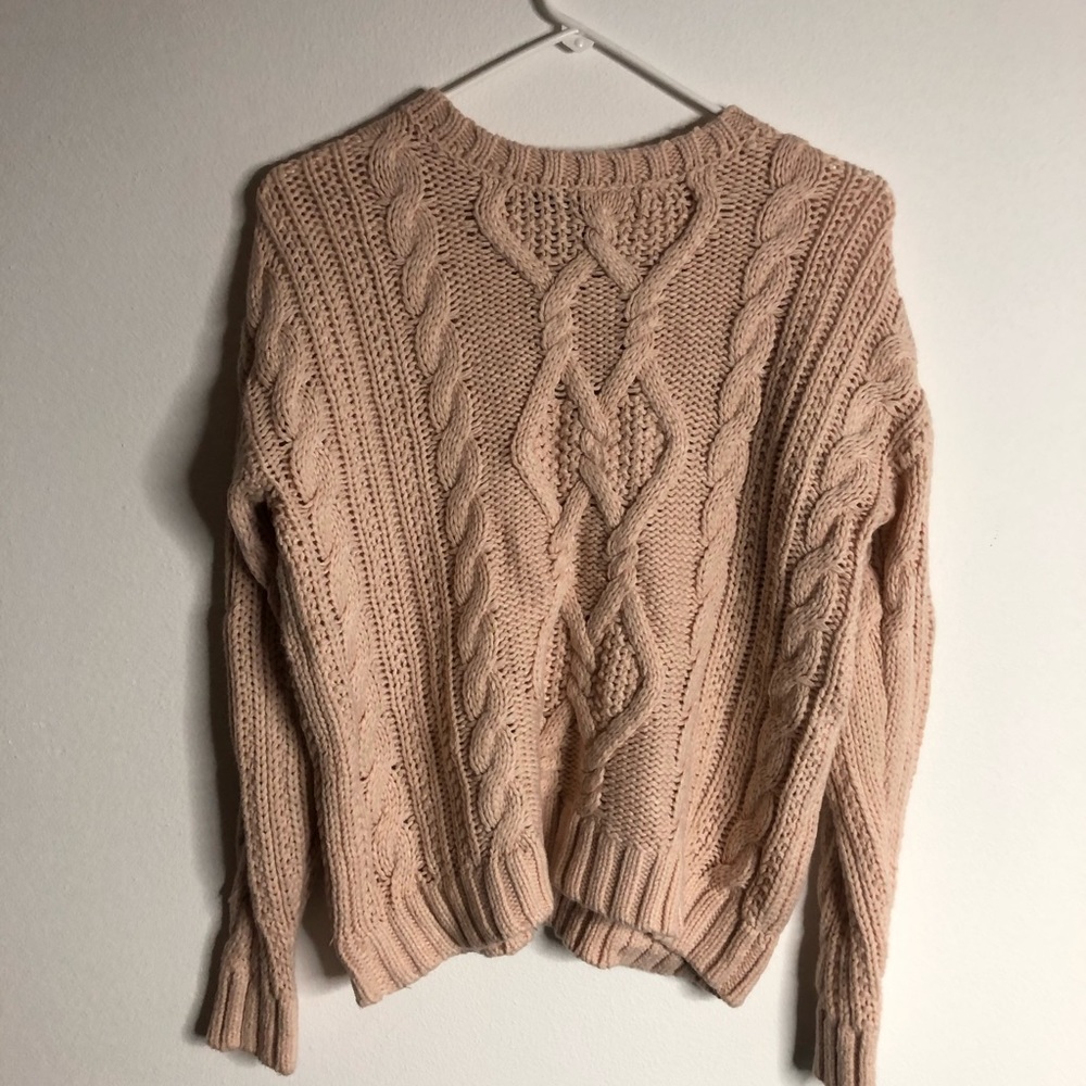Light pink sweater thick